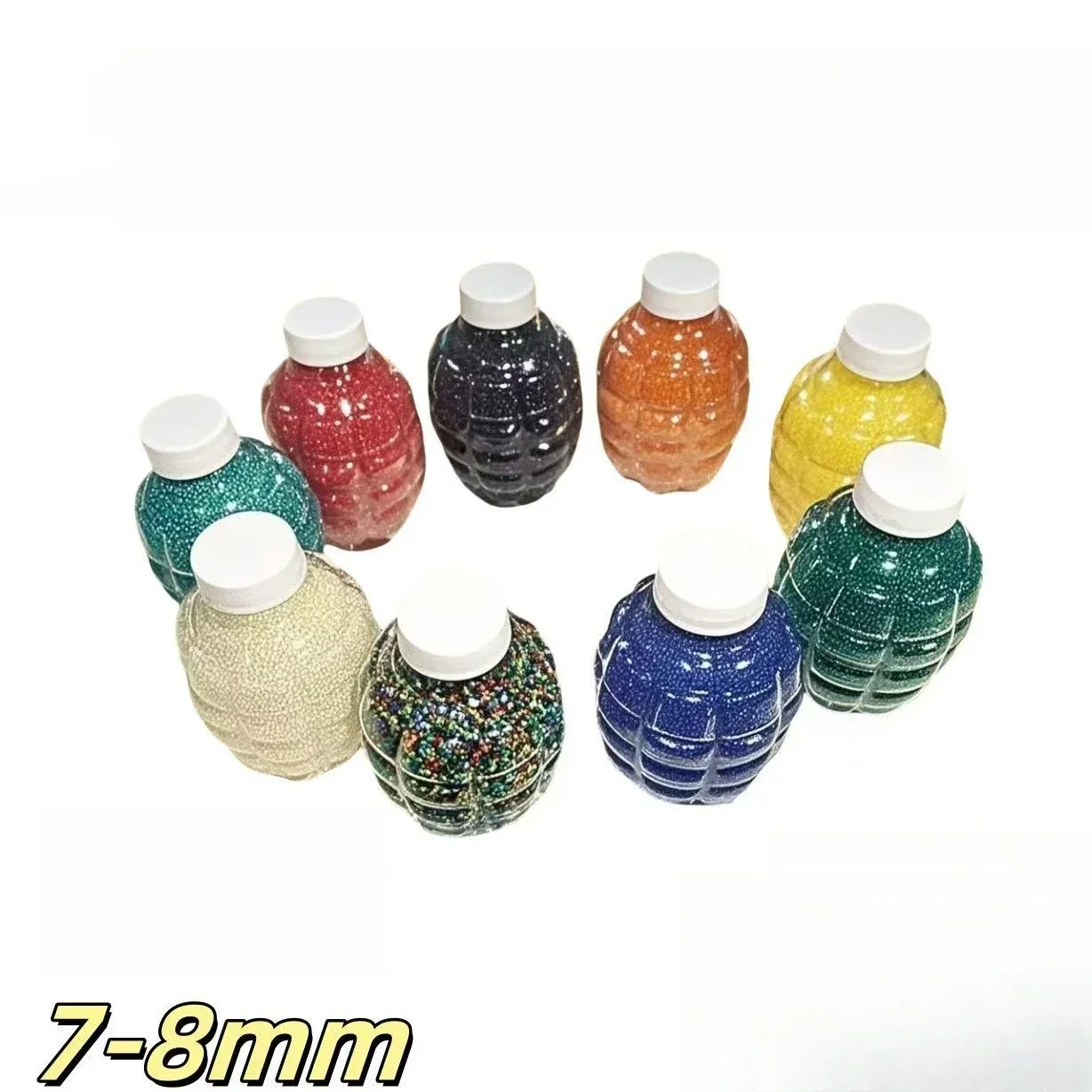 7-8MM Pistool Speelgoed Kogels Accessoires Zomer Outdoor Schieten Spelen 7-8MM Waterkoker Grote Ananas fles Kristal Klei Speelgoed