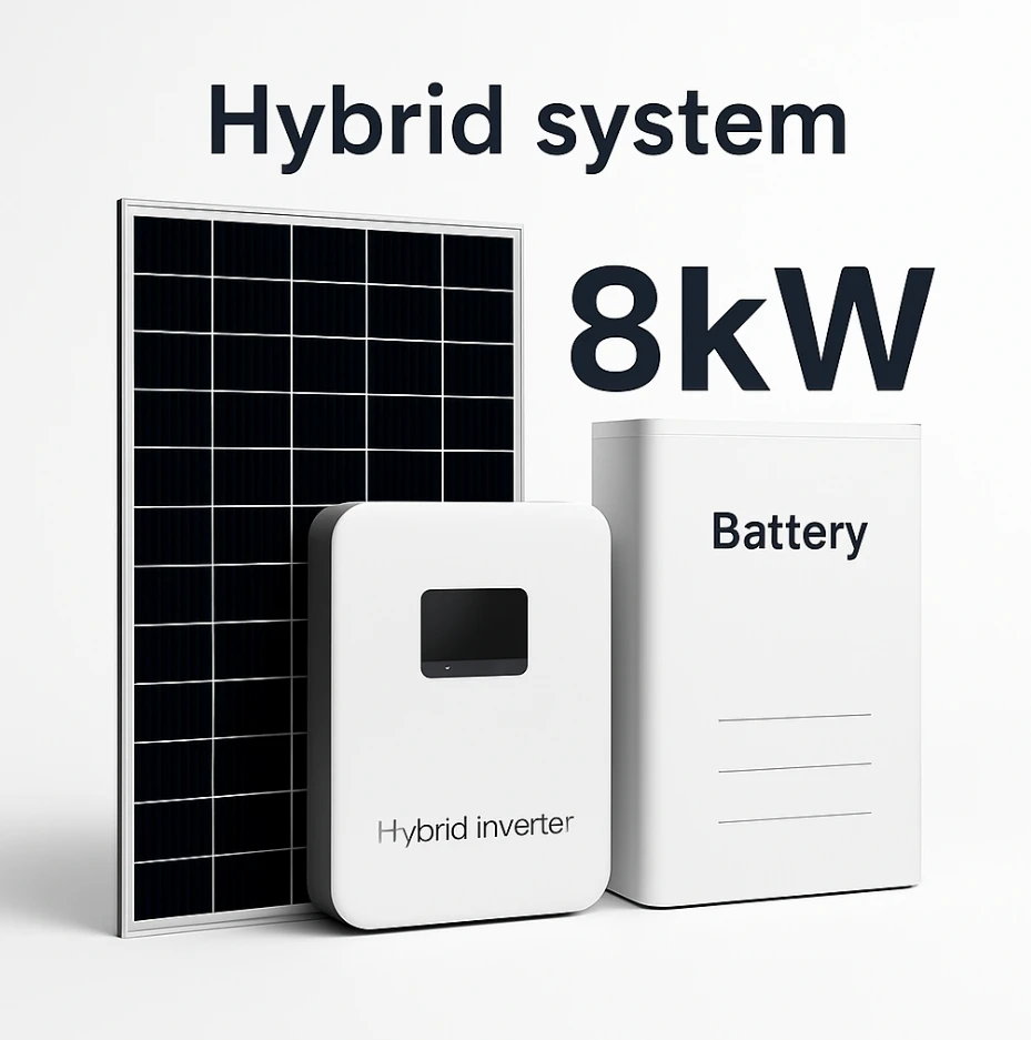 EU US All-in-One Hybrid Off-Grid Solar Energy System 5Kw 10Kw 12Kw 15Kw Residential Power ‘MPPT Controller 12Kw Load Capacity