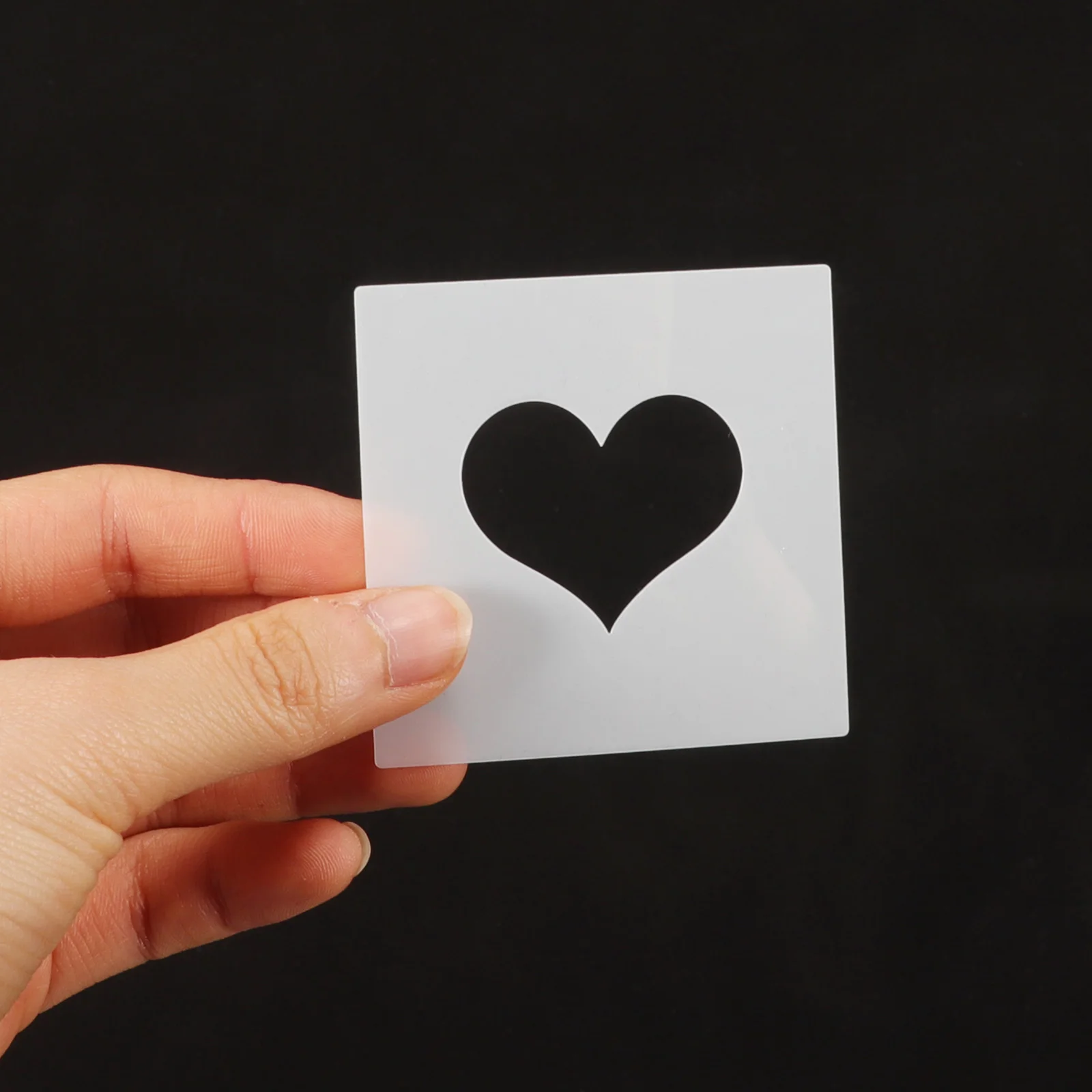 

8 Pcs Template Love Heart Drawing Stencil The Pet Stencils for Painting Plastic