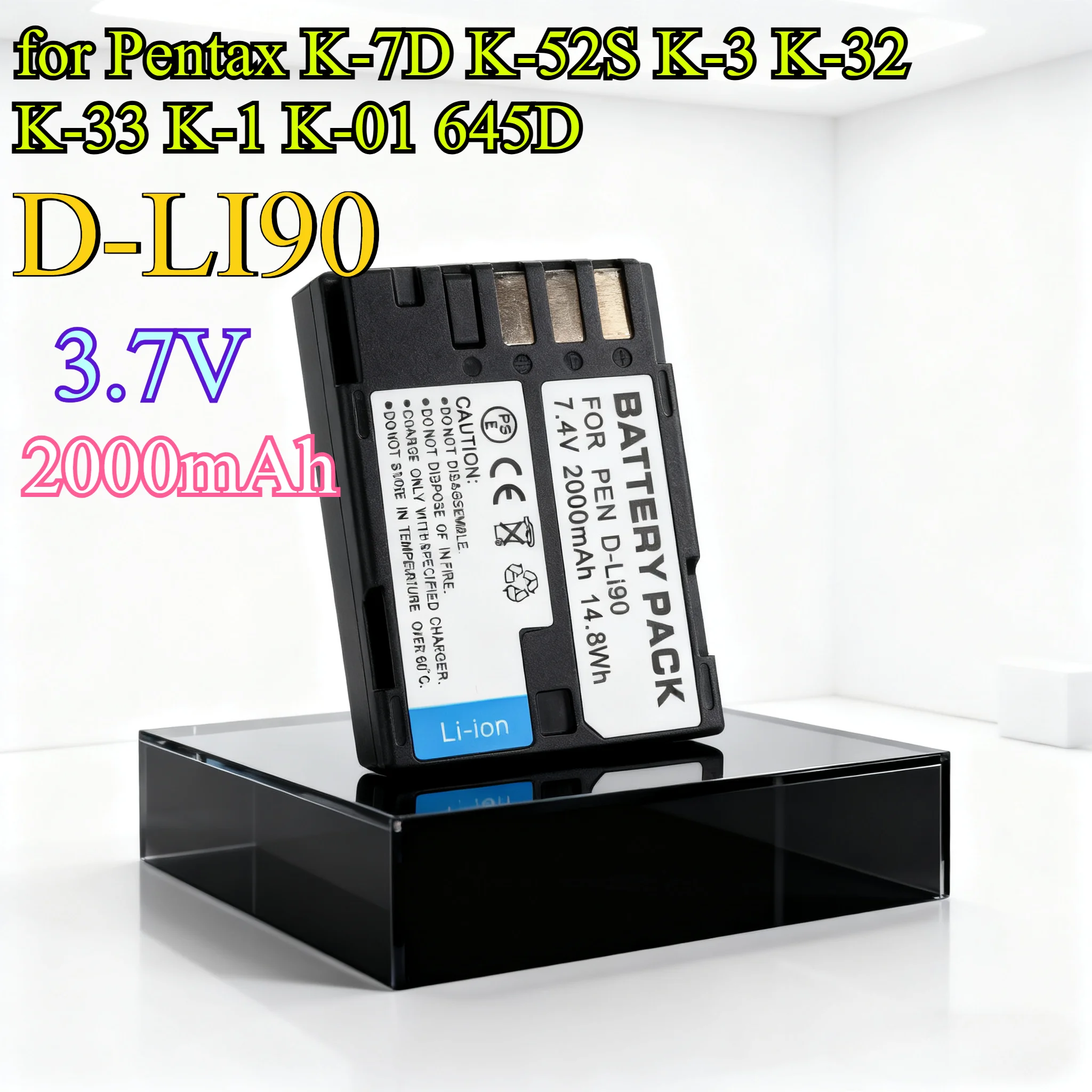 2000Mah D-LI90 Repl…