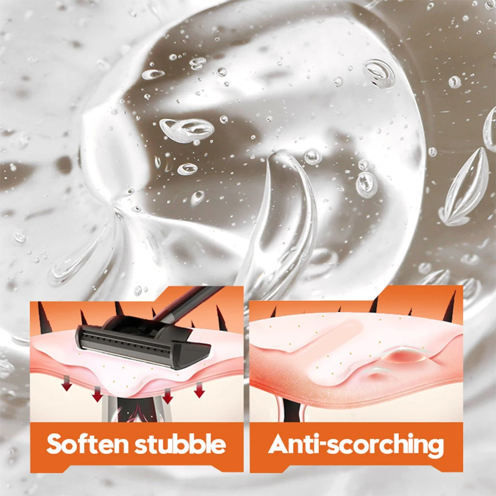 جل حلاقة رجالي 210 جرام غير مزعج كريم حلاقة اللحية السوالف غير مؤلم نظيف ترطيب ناعم للعناية باللحية جل الحلاقة #6