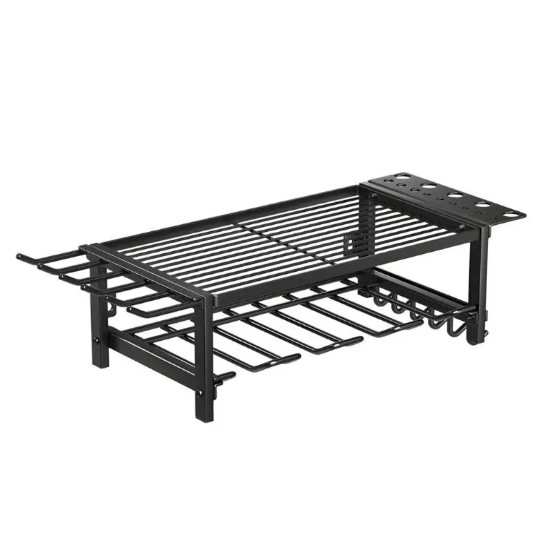 Steel Wall Mounted Equipment Support Rack For Power Devices With Hooks And Supports Long Lasting Design D2RD