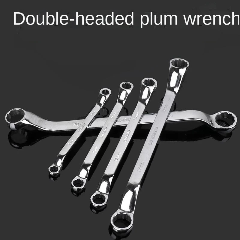 Double End Box Wrench Set Auto Repair Tool Set Manual Mirror Eyeglass Wrench Multifunctional Plum Blossom Wrench Tool Set