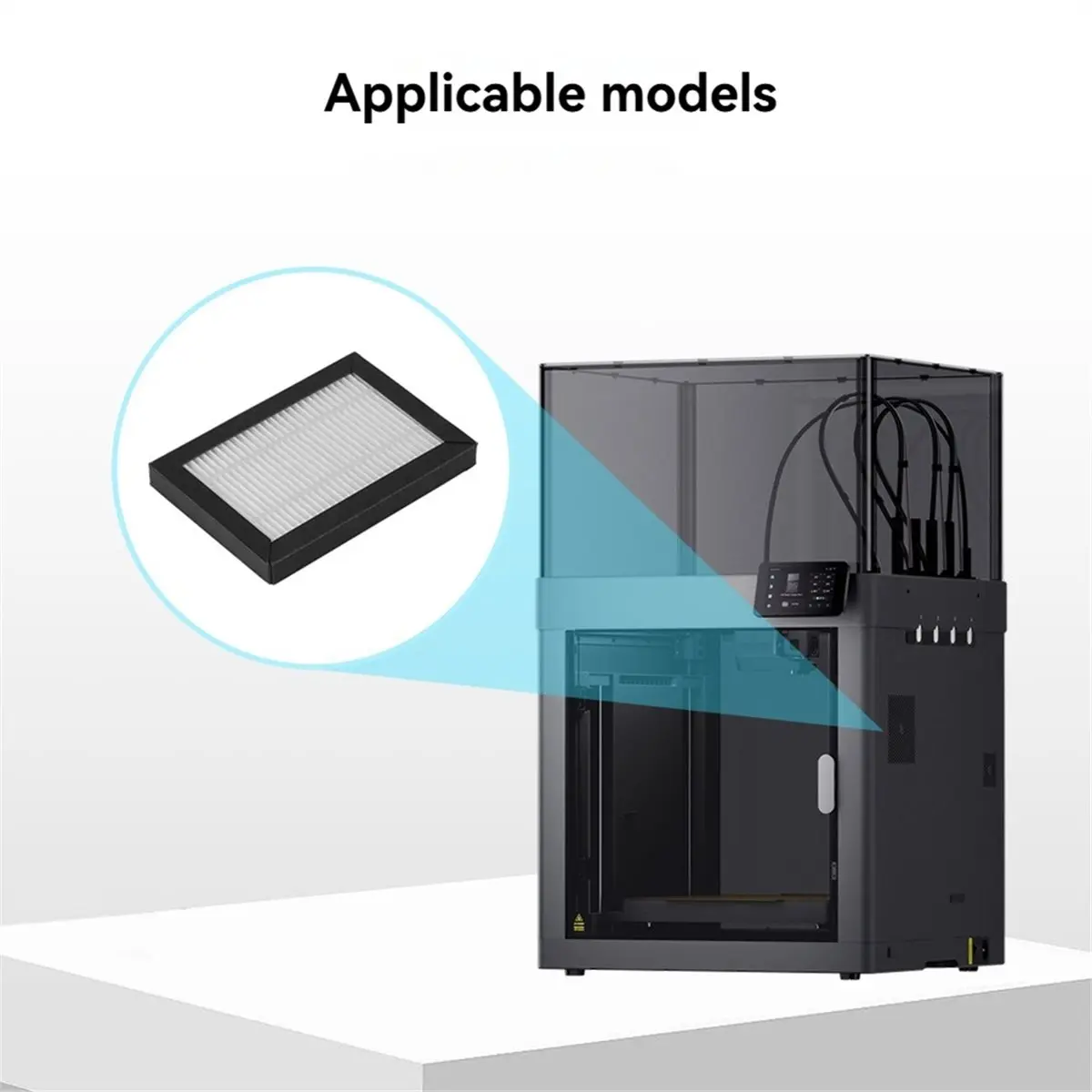 2Pcs Air Filter for Creator 5 Pro 3D Printer, HEPA 13 +, Replacement Air Purification Module
