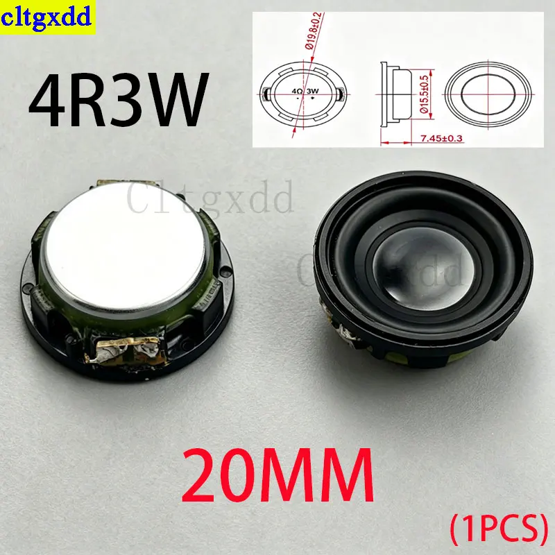 Cltgxdd 1piece 20/24/28MM 4ohm 3 watt full range bass speaker DIY Bluetooth compatible speaker 4R3W circular small speaker