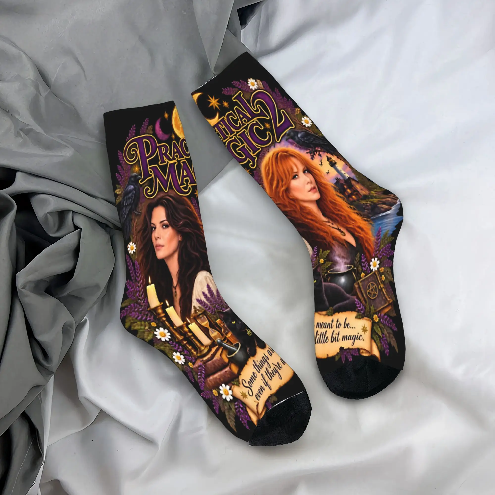Unisex Practical Magic 2 Witchcraft Gothic Witchy Occult Mystic Raven Merch Socks  Sweat Absorbing Socks Soft For Daily Wear