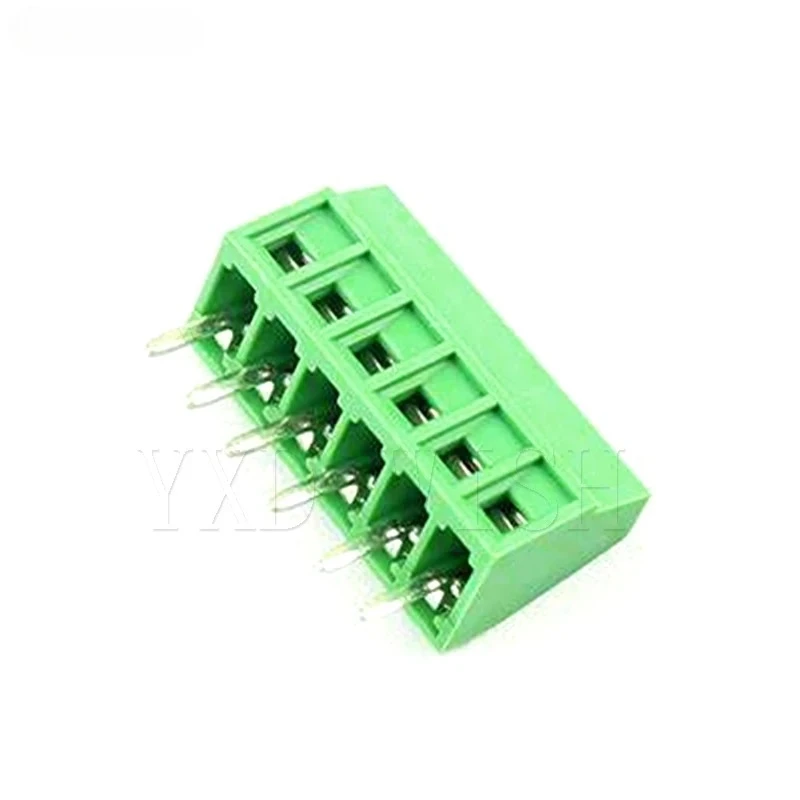 100pcs 2.54mm 0.1 Pitch PCB Screw Terminal Block Connector 2P 3P 4P 5P 6P 7P 8P 9P 10P 12P 16Pin Terminals 150V 6A For 26-18AWG