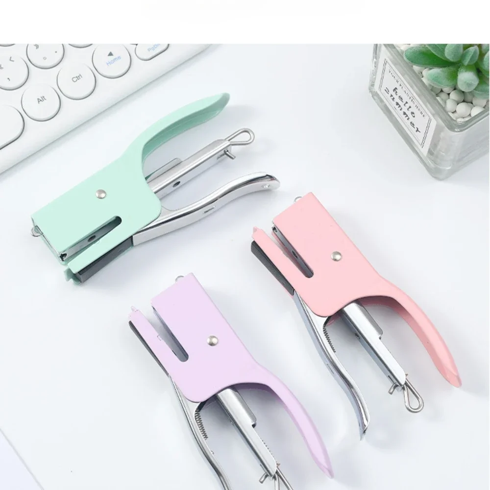 Macaron metal hand stapler No. 10 Labor saving take-out packing machine