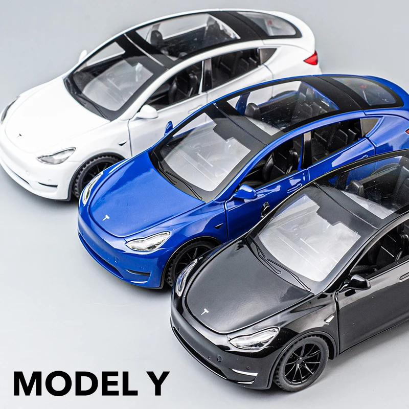 1:32 Model Y Car Toys Alloy Diecasts Metal Vehicles Car Model With Sound Light Vehicle Toys For Children Gifts Collection