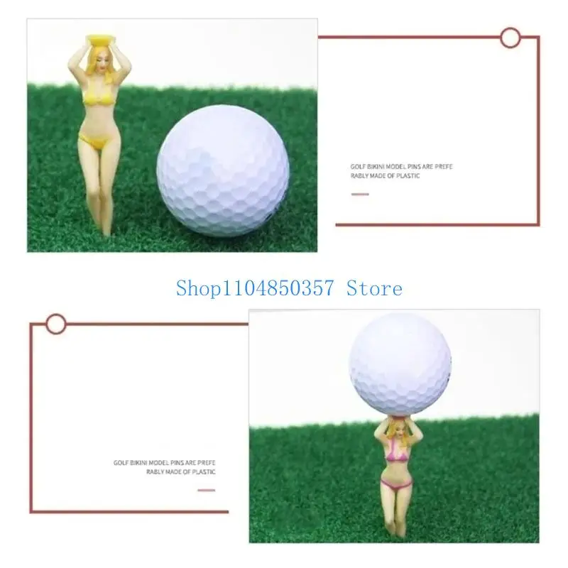 5asd 1 قطعة حامل كرة جولف البلاستيك مضحك جميل جولف تيز ممارسة التدريب تيز للرجال النساء لاعب الغولف لعبة التدريب #1
