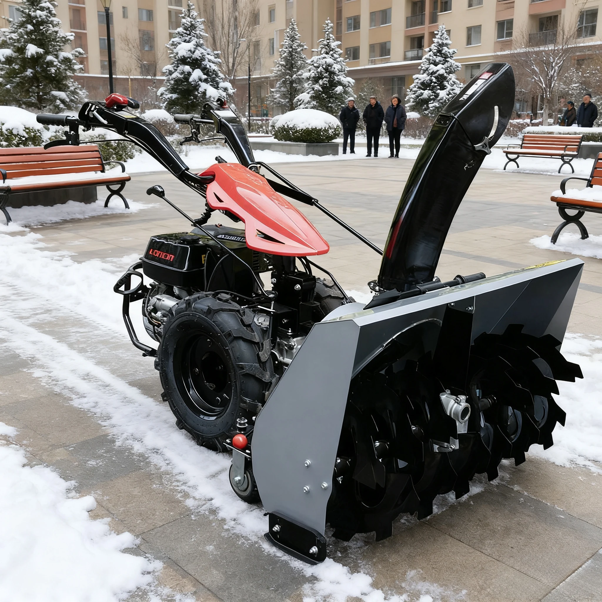 Winter  Snow Blower Machine Hand-pull Start Self-Propelled Snow Sweeper 6.5HP/9HP/15HP Engine 500mm/800mm Cleaning Width