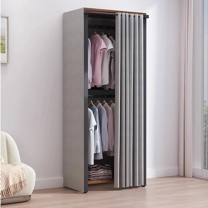 

Aesthetic Crafts Heavy Duty Clothes Wardrobes Space Saving Display Wooden Wardrobes Organizer Storage Cabinet Bedroom Furniture