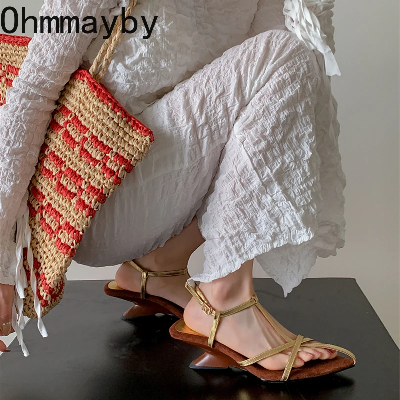 Summer Narrow Band Heel Women Sandals Fashion Pointed Toe Singbacks Pumps Stripper Party Female Sandalias