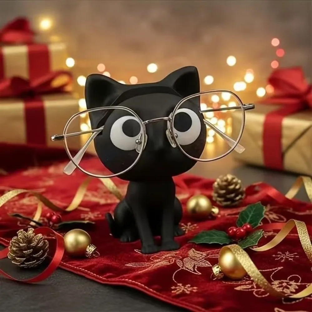 Creative 3D Print Eyeglass Show Holder Cute Animal Cat Glasses Display Stand Non-slip Decorations Cat Ornaments Desktop