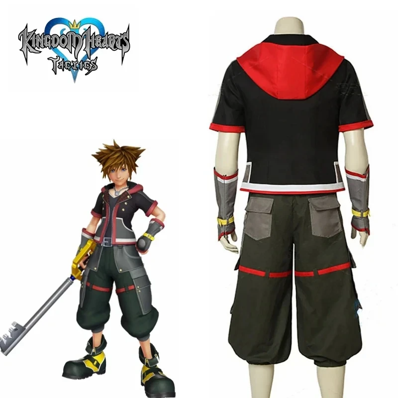 

Anime Game Kingdom Hearts III Sora Cosplay Costume Outfit Uniform Full Suit Halloween Carnival Costumes