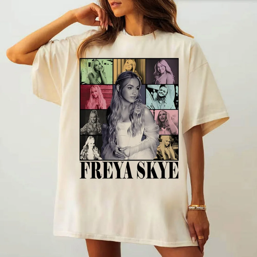 Freya Skye top tees teen Gothic aesthetic Classic Grunge shirt Colorful Pastel Y2k graphic Grunge