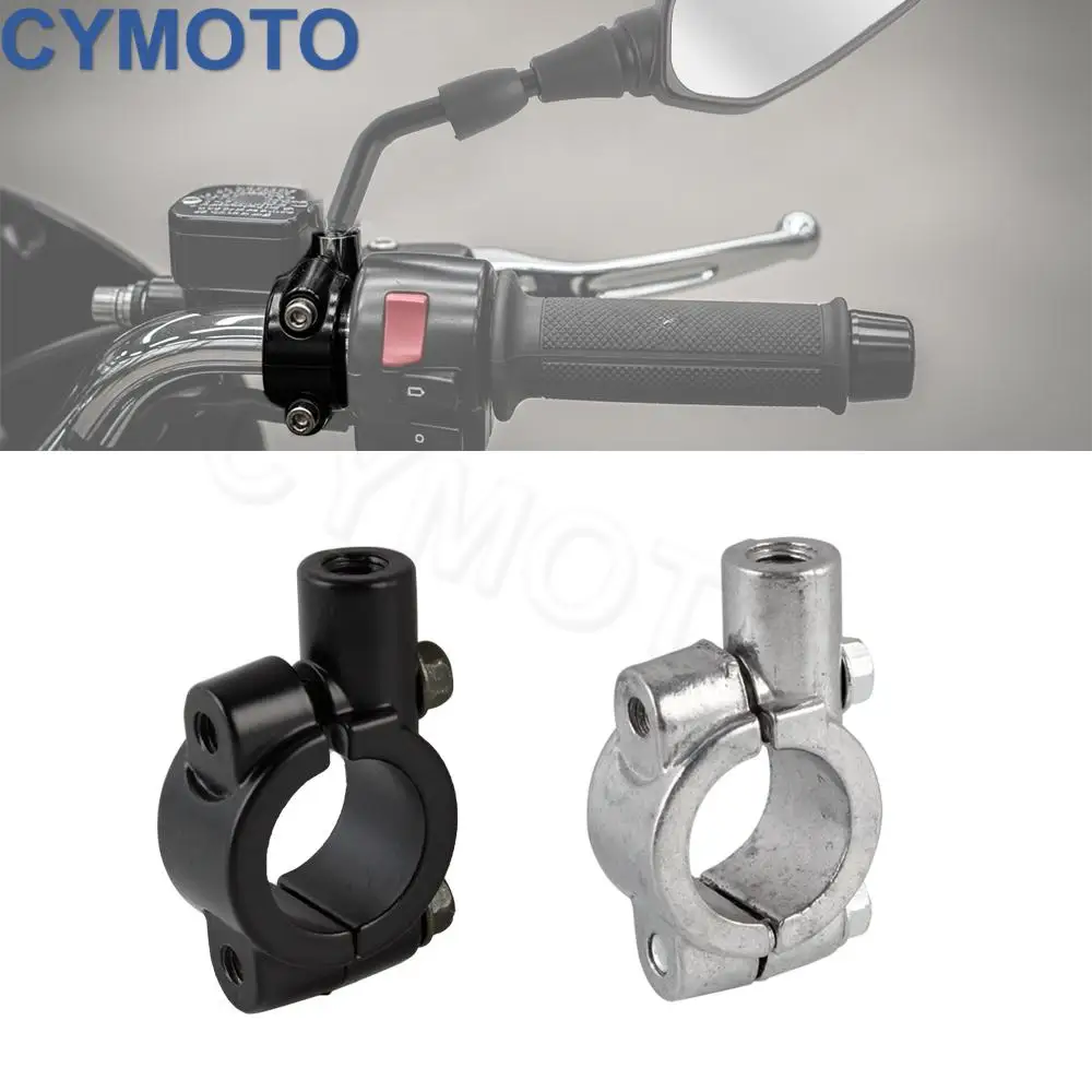 

Motorcycle Universal M8 Clamp Mount Mirror Brackets Mirror Screw Mount Bar Holder Stand Bracket Accessory