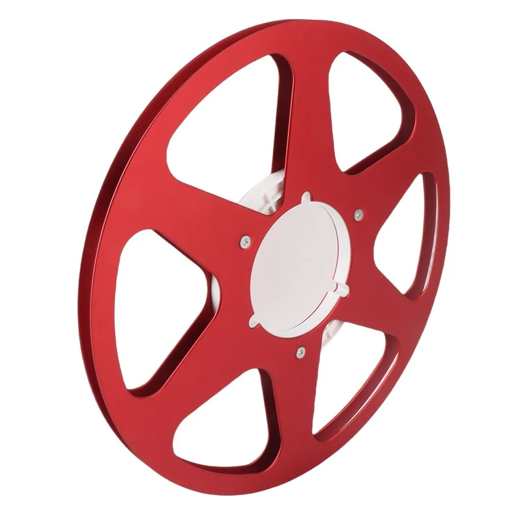 1/4 10.5 Inch Empty Tape Reel 6-Hole Aluminum Alloy for NAB Flange Open Reel Spool Recording Tape Reel For Reel to Reel Machines