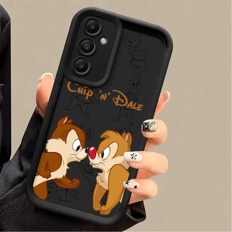 Disney Chip 'N' Dale Cartoon Phone case for Samsung Galaxy A55 A52 A33 cases A24 A15 A12 A23 A22 5G A54 A52s A53 A14 funda Cover