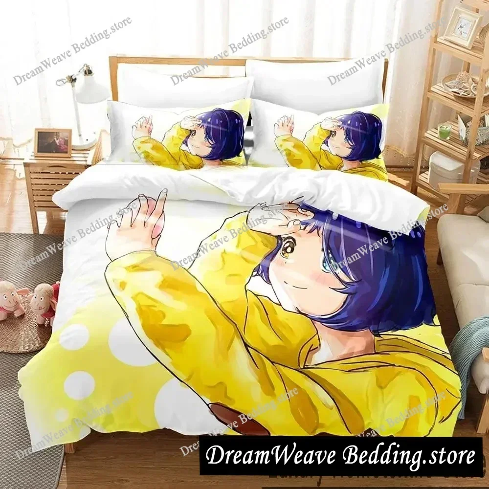 Bedding Decor 3D Print Anime Wonder Egg Priority Bedding Set Duvet Cover Bed Set Quilt Cover Pillowcase Comforter King Queen Siz