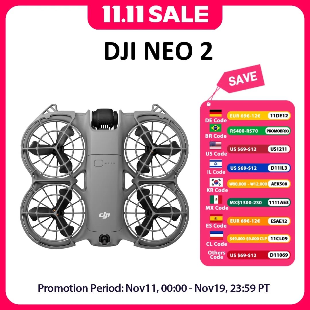DJI NEO 2 Drone Mini FPV Drone for DJI RC-N3 Goggles N3 DJI العلامة التجارية الأصلية الجديدة بدون طيار #1