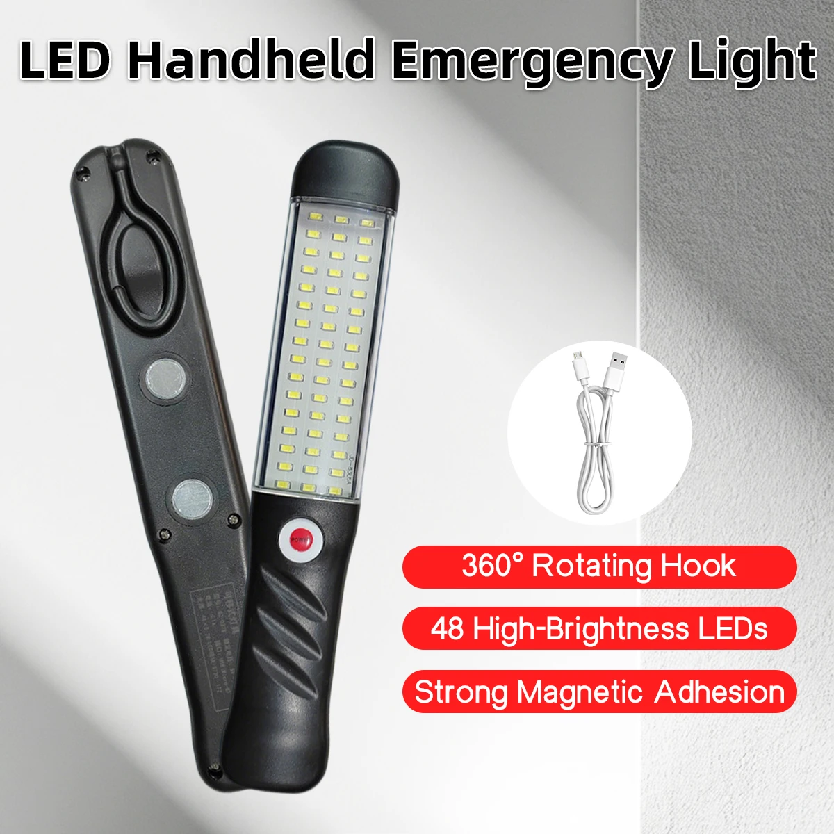 High Brightness Multi Function Work Light USB Rechargeable Suitable for Vehicle Emergency and Daily Maintenance Scenarios