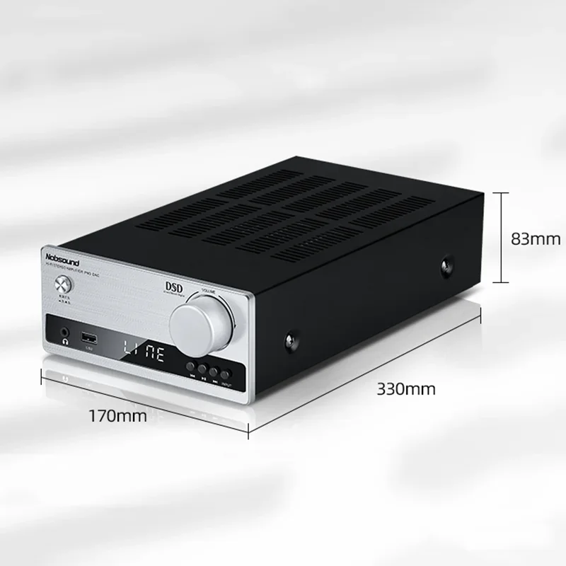 HiFi Amplifier ES9018K2M DAC DSD Lossless Decoding Digital Audio Power Amp Bass Treble Control Toroidal Transformer USB OTG