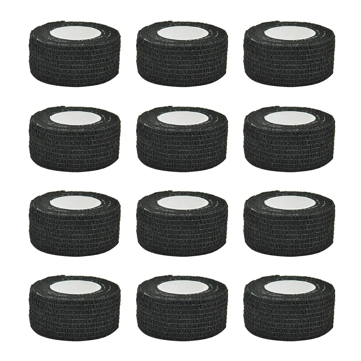 1/2/10Pcs Black Waterproof Therapy Self Adhesive Bandage Muscle Tape Finger Joints Wrap First Aid Kit Pet Elastic
