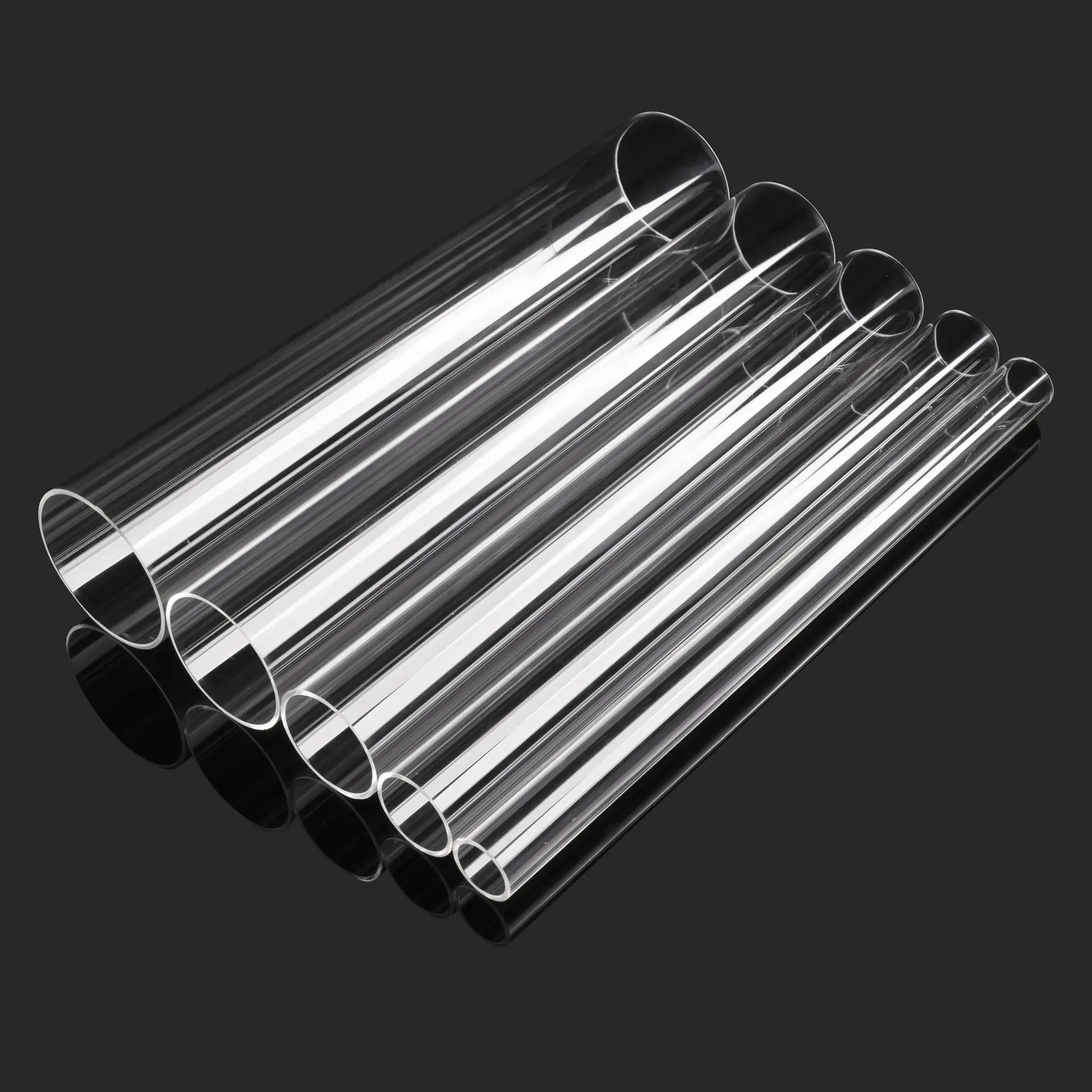 YOUYIZUO Hot sale Hard round tube color lamp transparent lampshade hollow clear tube