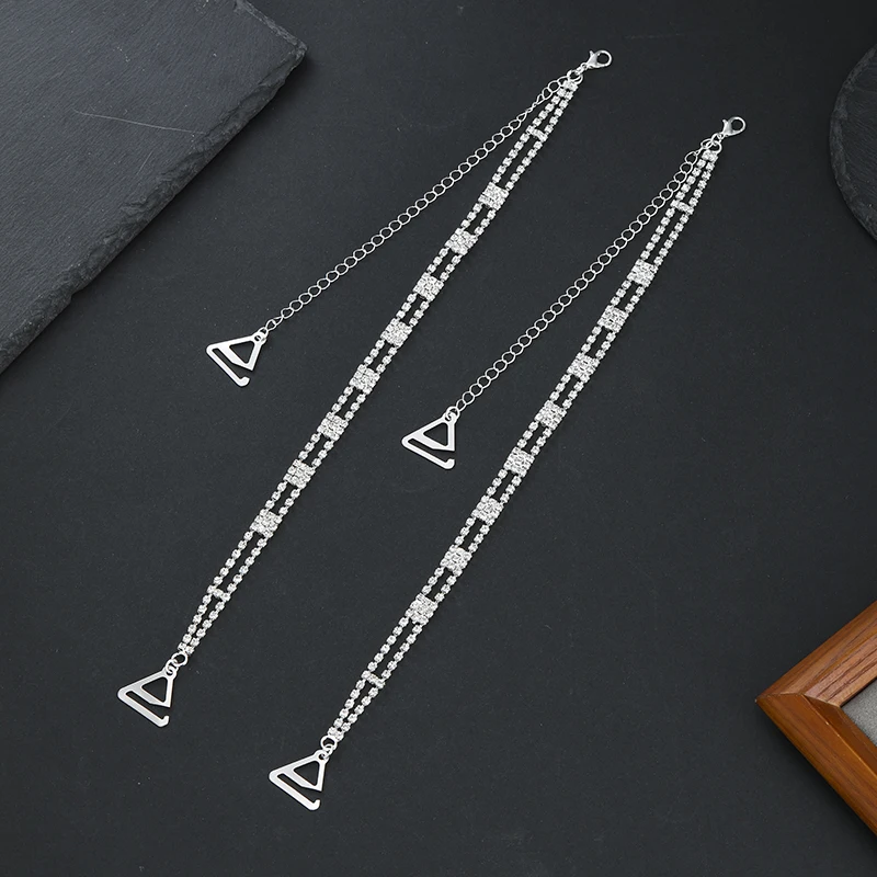 Off-the-shoulder Rhinestone Bra Straps Removable Adjustable Underwear Shoulder Strap Sparkling Rhinestone Weddings Accessories