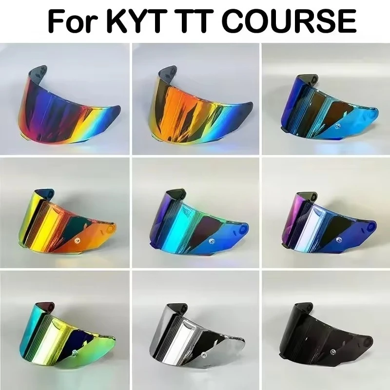 

Applicable TT-COURSE Helmet LensesApplicable TT Helmet Lenses Motorcycle Helmet Mirror Plating Day and Night ZJJ