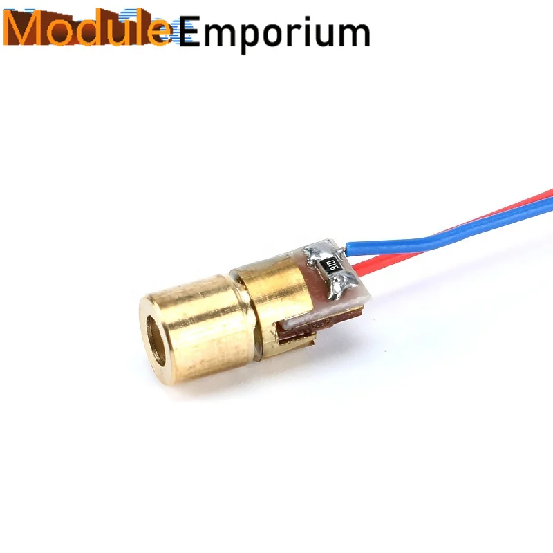 650nm 6mm DC 5V 5mW Laser Dot Diode Module