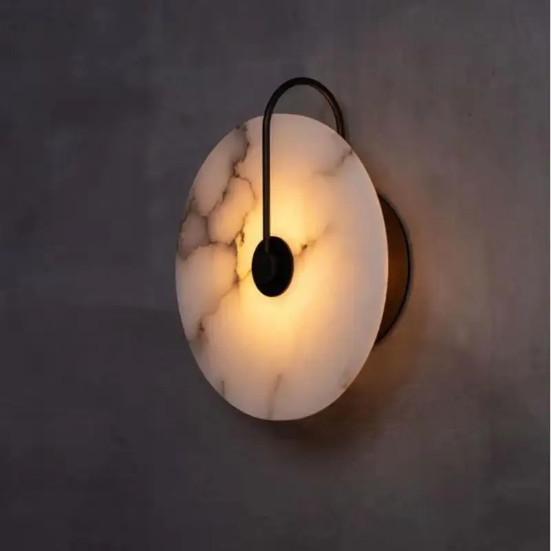

High-end Marble Led Wall Lamps, Suitable For Bedrooms, Living Rooms, Room Decoration Lights, Background Lighting, Hotel Corridor