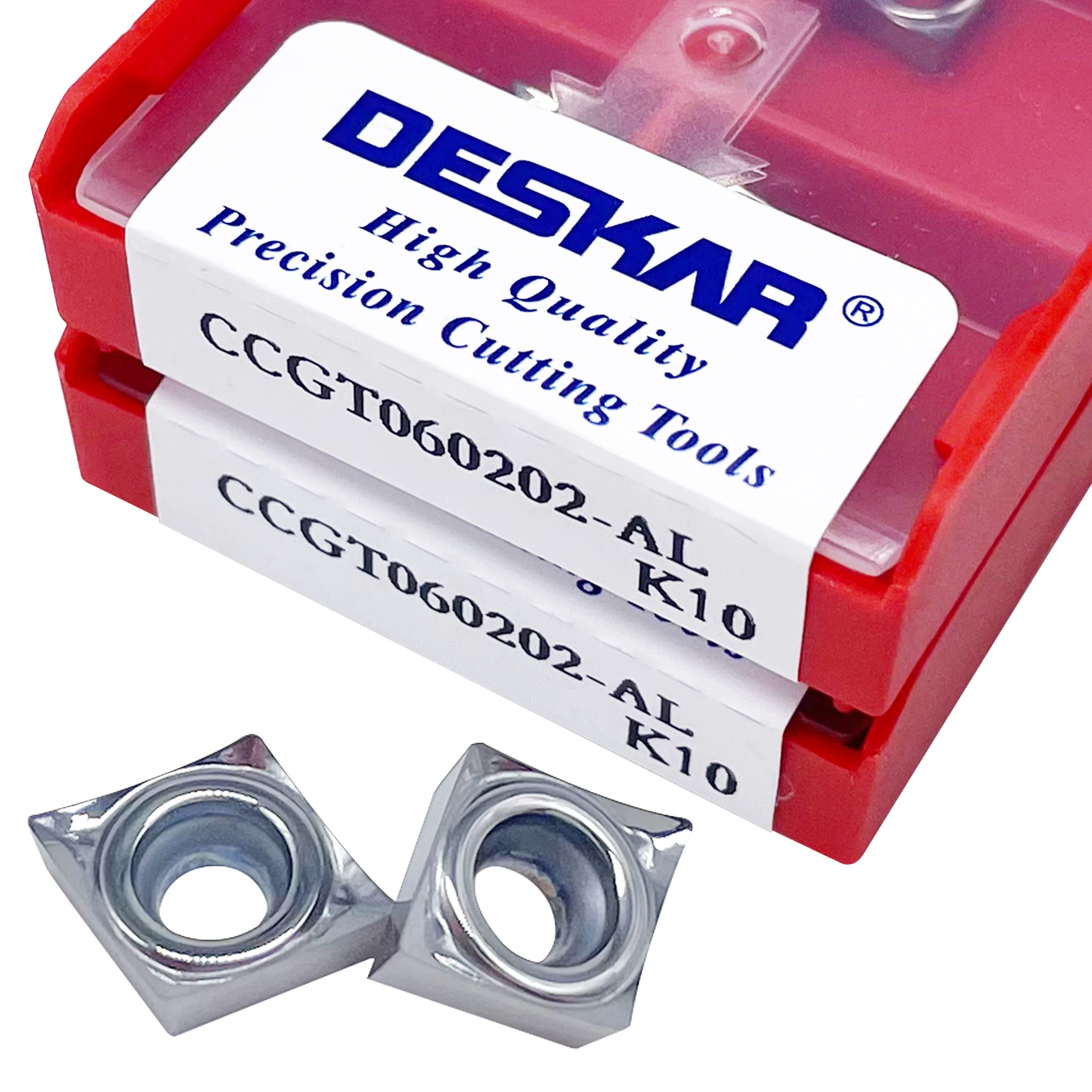 DESKAR CCGT060202 CCGT060204 CCGT060208 AL KCCGT09T302 CCGT09T304 CCGT09T308 CCGT120404/04/08 AL K10 Carbide Insert For Aluminum