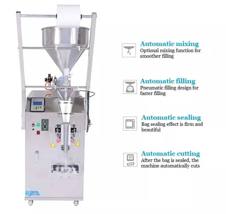 Fully Automatic Chili Honey Ketchup Liquid Filling Machine Sachet Filling Sealing Packaging Machine for Food Processing Lab