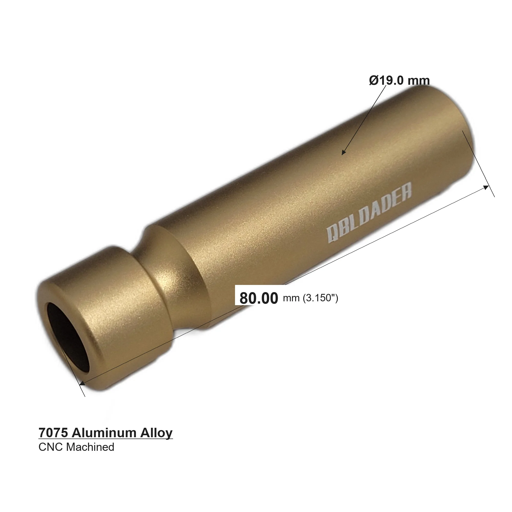 6.5*55 Creedmoor Length Measuring Gauge 7075 Aluminum Alloy Precision Tool for Measurement
