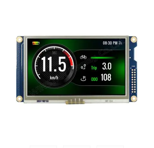 Winstar Usado para Arduino Tft Display 4.3 com Toque Resistive Novo e Original Wf43wtybedat0