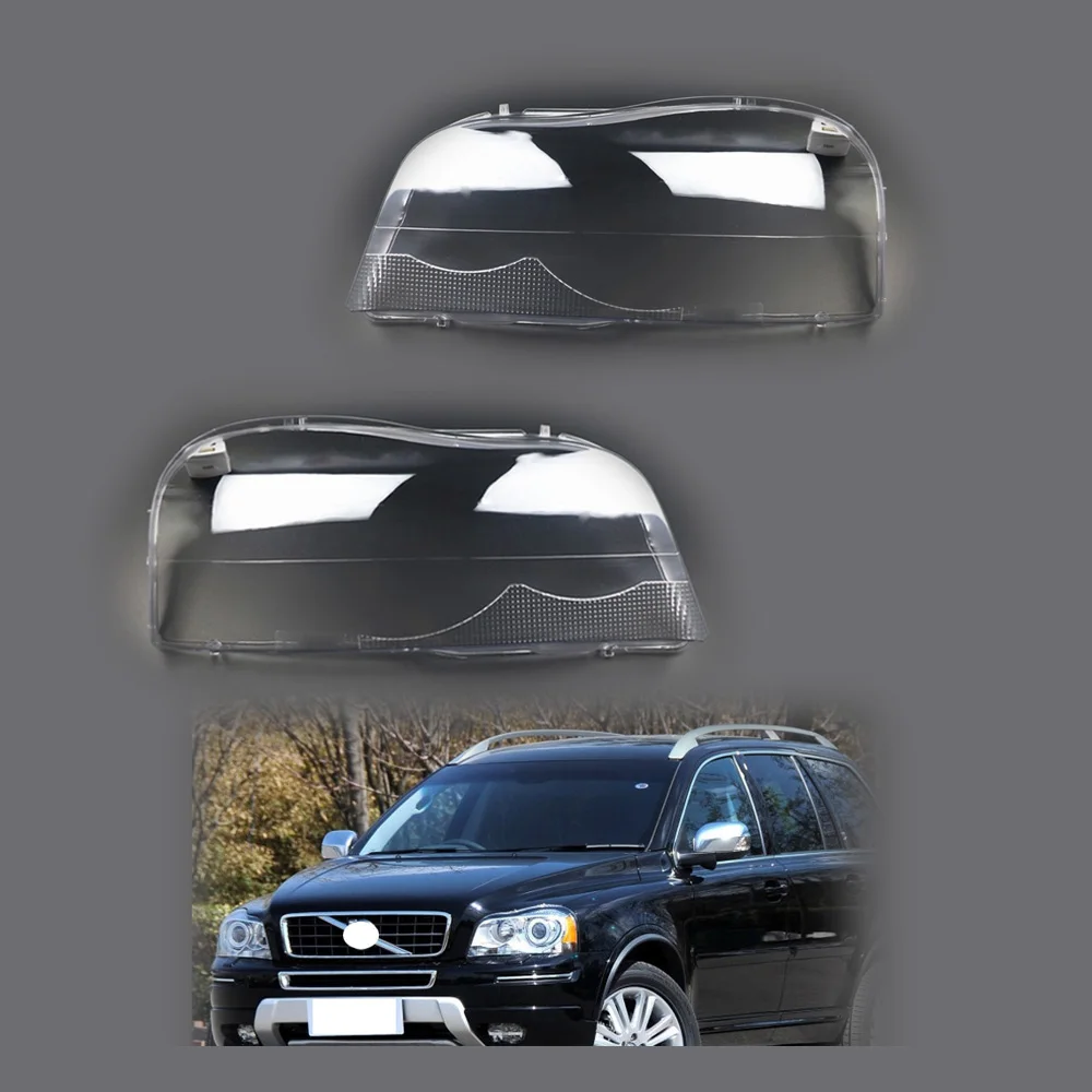 For Volvo XC90 2004-2013 Car Headlight Lens Cover Shell Head Lamp Shade Transparent
