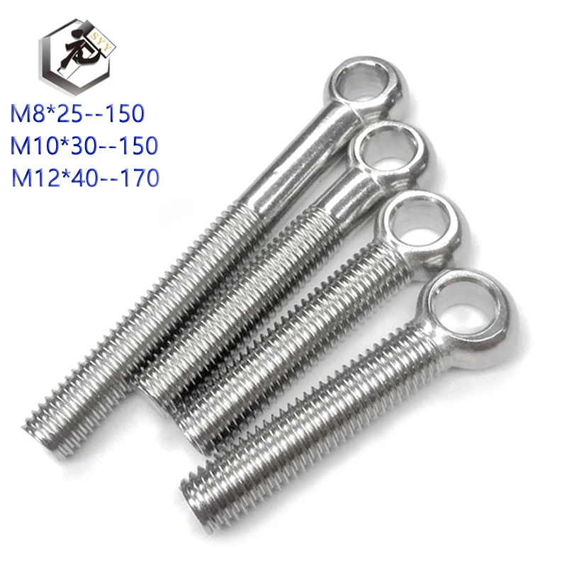 M8 M10 M12 304 Stainless Steel Eye S Fisheye With Holes Gb798 Eyelet Screw Stud Articulated Anchor Fasterners Bolt