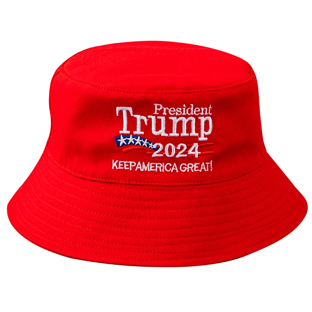 Trump 2024 Bucket Hat Keep America Great Outdoor Fishing Cap Cotton Beach Sun Hat Breathable Fashion Sun Cap for Men Women