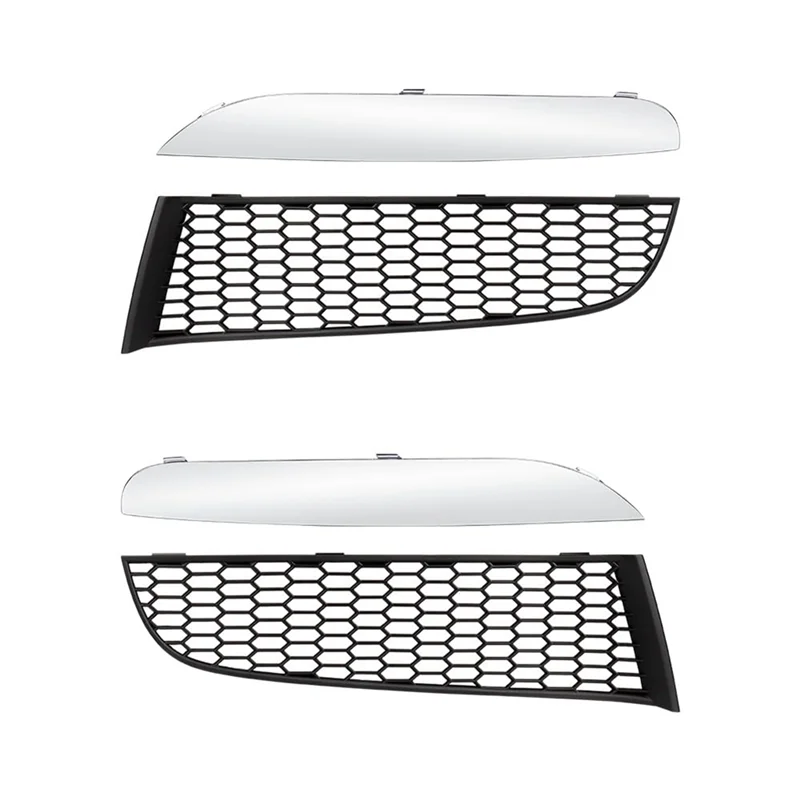 

For BMW 7 Series F01 2009-2015 Front Lower Bumper Grille Kit Replace 51118047727 51118047728 51117903673 51117903674