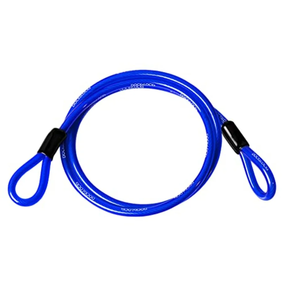 

Weatherproof Straight Security Cable to 25Feet Lengths with Reinforced Looped Ends Anti-Theft Protection for Kayaks Bikes Paddl
