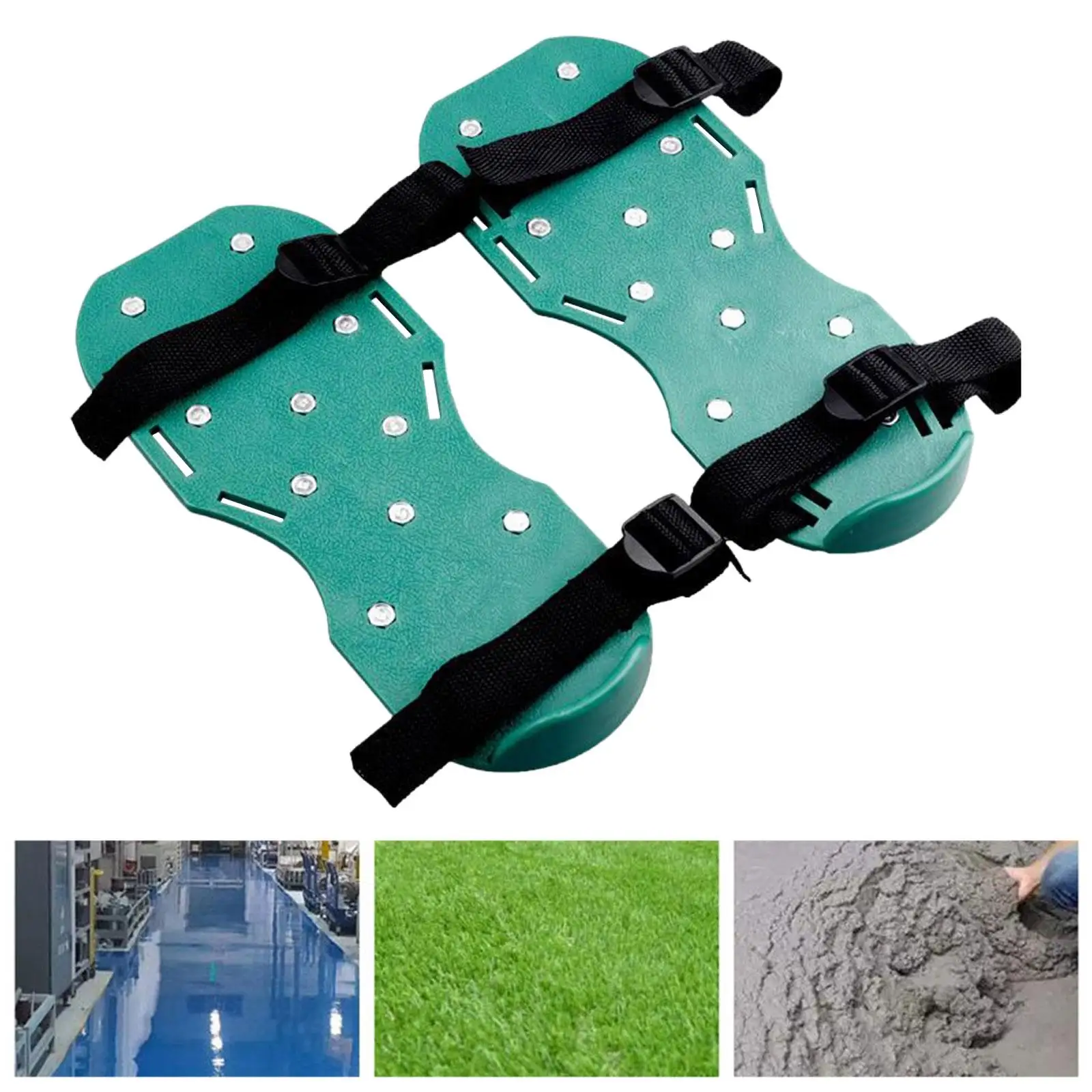 Soil Aerator Shoes Dethatcher Rake Yard Tools with Nail Sole for Lawn Care Grassland