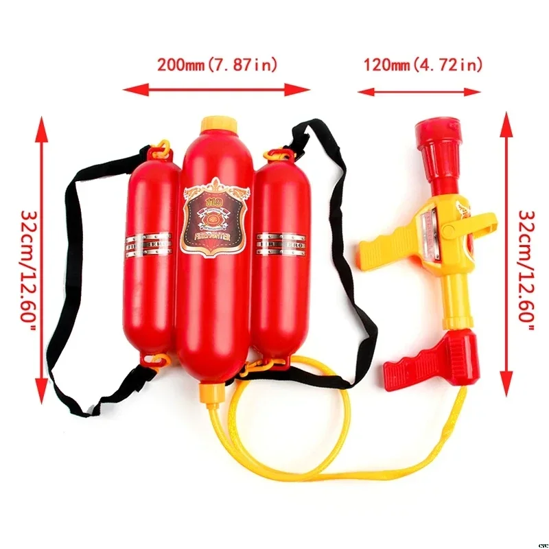 

Водяная пистолет на Хэллоуин, 2025 г., Met Grote Capaciteit Brandweerman Rugzak Waterpistool Pull Shooting Soaker Strand Water Games