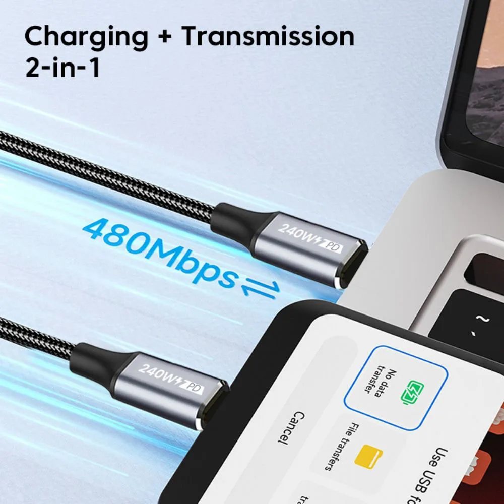 PD 240W USB Type C to Type C Fast Charging Cable 6A for iPhone 15 16 17 Pro Max Samsung S24 23 22 Xiaomi MacBook Laptop