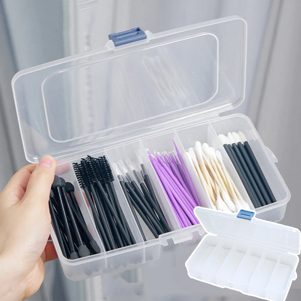 Multi-Cell Storage Eyelash Extension Tools SubPacking Tattoo Supply Portable Glue Ring Finger Sleeve Needle Tip Cotton Sheet Box