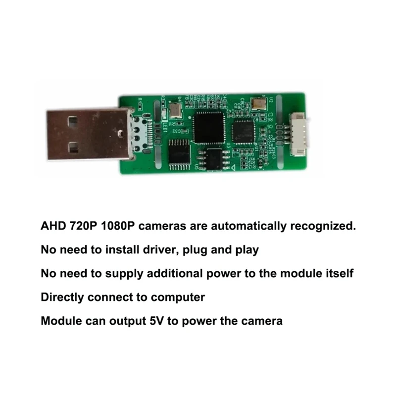 AHD To USB Capture Analog Signal To Digital USB Camera Module AHD To Type-C Module UVC Free Drive For Android Easy Install (A)