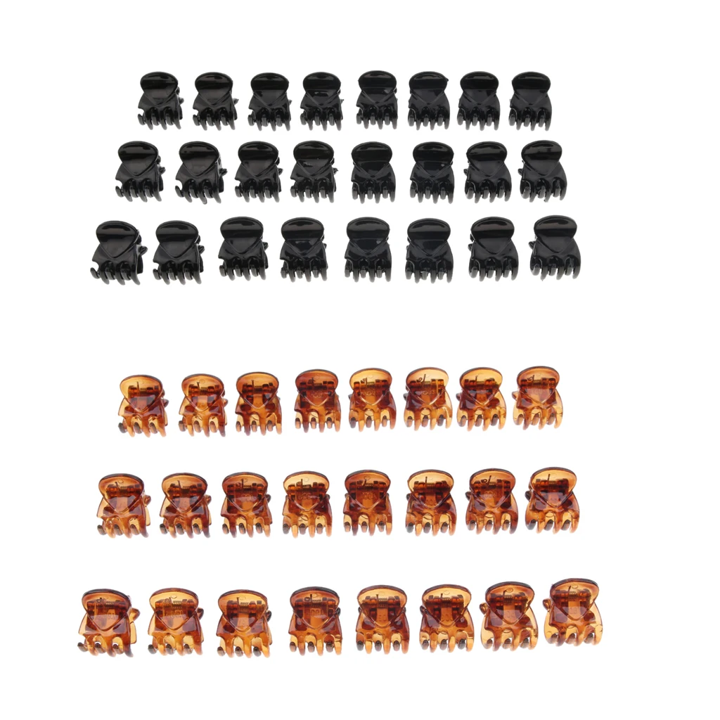 

24 Pieces Classic Mini Hair Clips Plastic s Pins Clamps for Girls Women