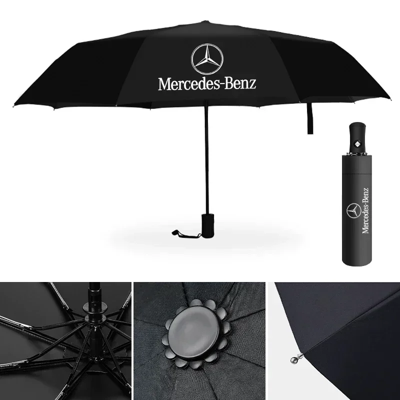 Car Folding Umbrella Automatic Parasol Auto Accessories For Mercedes Benz W176 W177 W204 W205 W212 W213 W206 X156 X253 W117