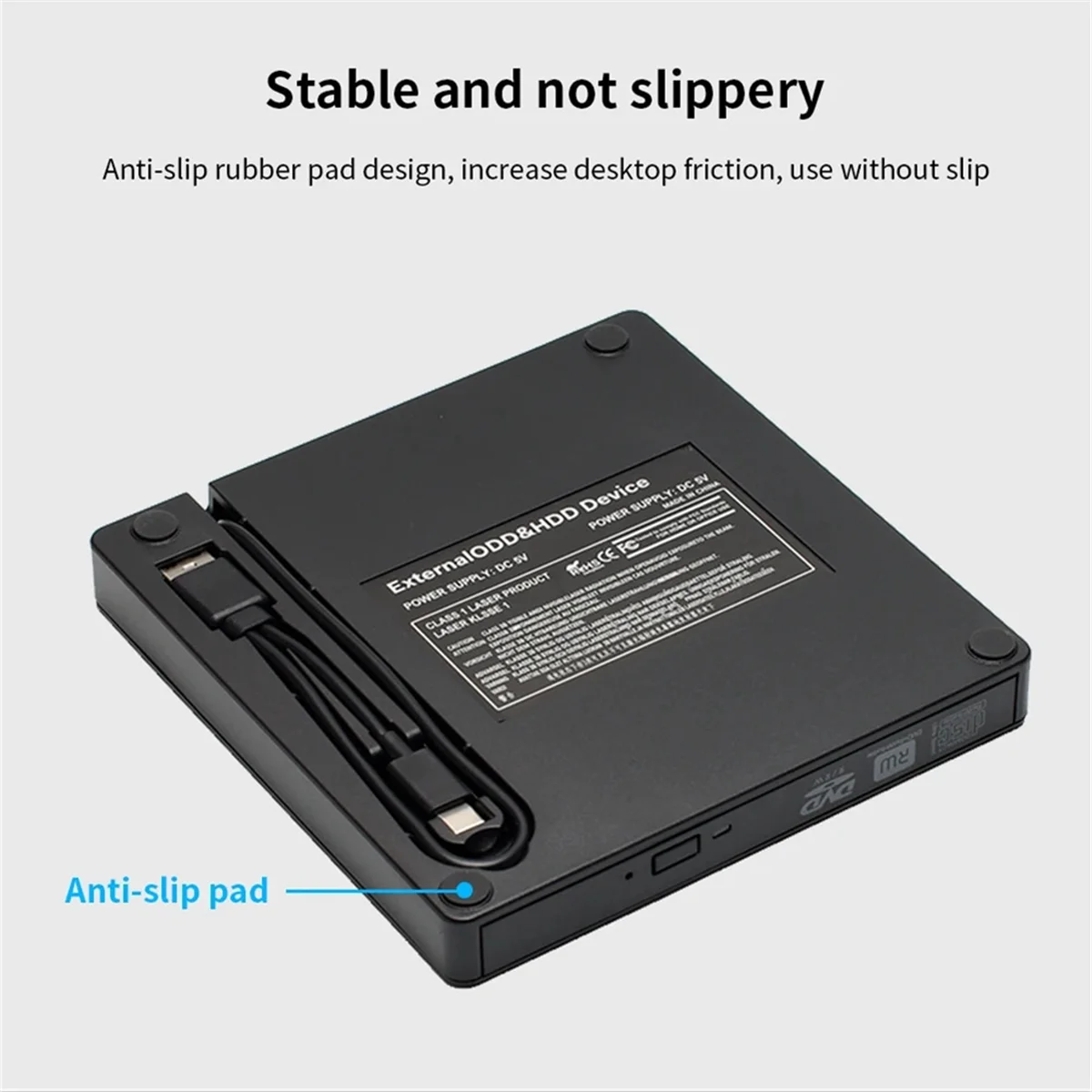 New DVD External USB3.0 Reader CD Player Burner Optical Disk Drives for PC Laptop Notebook